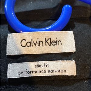 Calvin Klein mens black dress shirt
